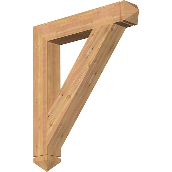 Ekena Millwork Traditional Arts & Crafts Smooth Bracket, Western Red Cedar, 5 1/2"W x 36"D x 42"H BKT06X36X42TRA03SWR - main